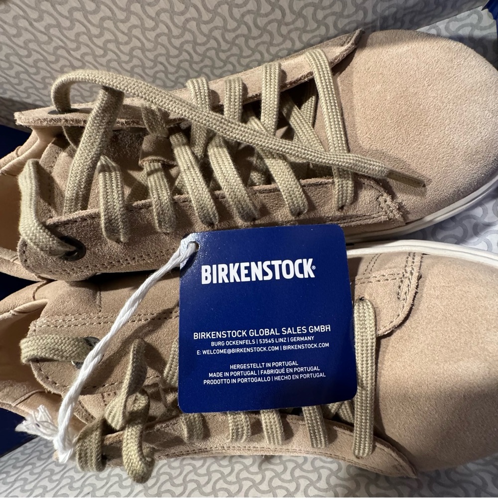 NEW Women's Birkenstock Bend Low Suede Leather (Sandcastle/White) - Picture 13 of 16